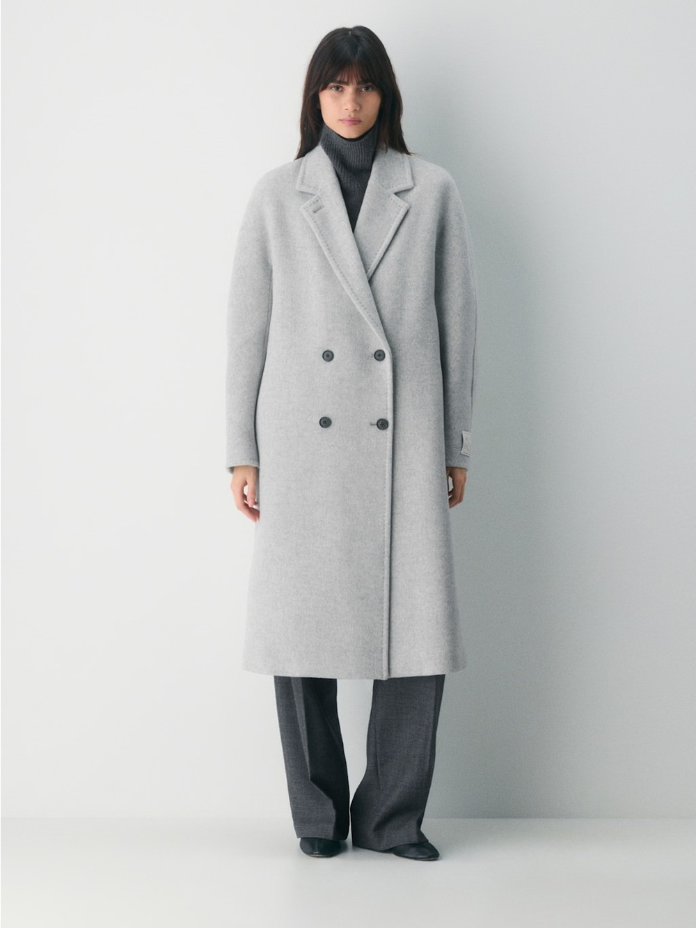 Aritzia Babaton Slouch Coat Wool Cashmere